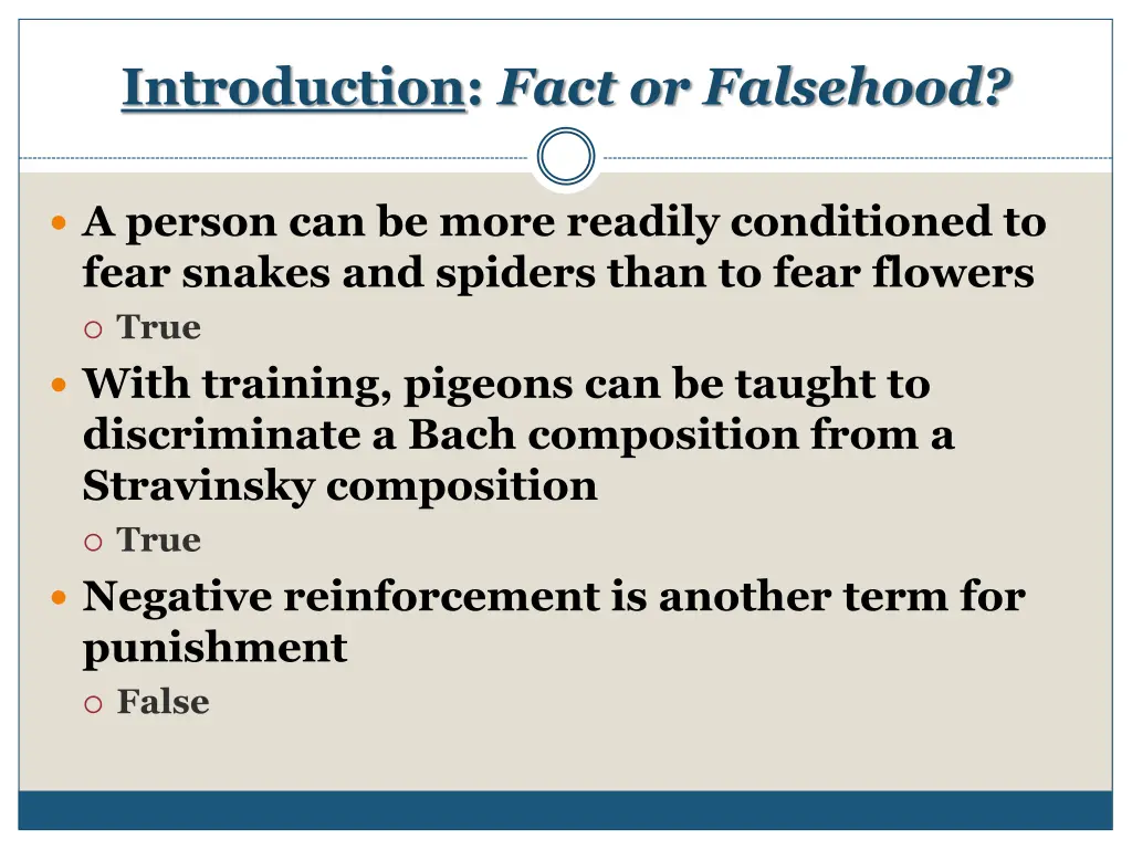 introduction fact or falsehood 1