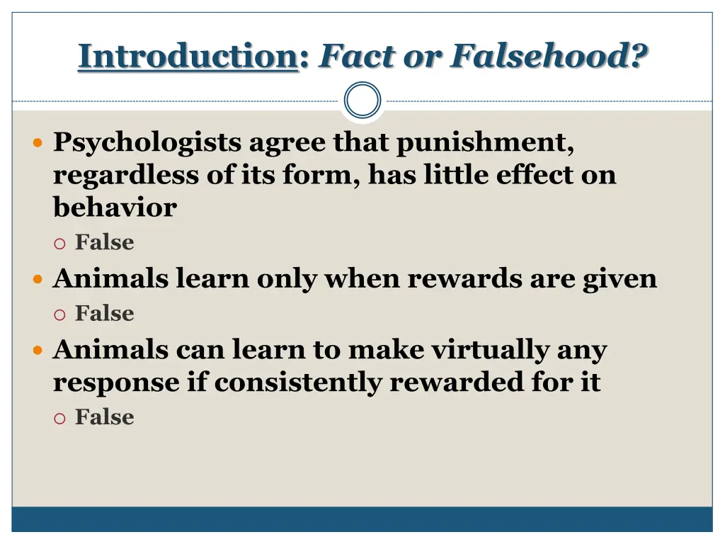 introduction fact or falsehood 2