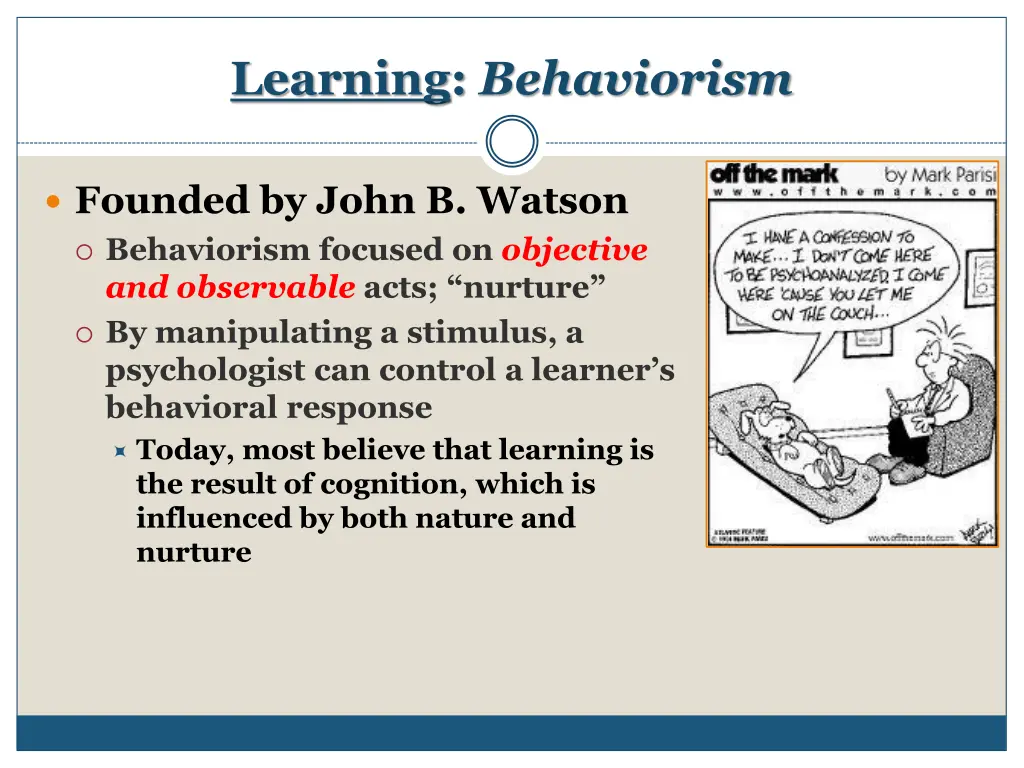 learning behaviorism 2