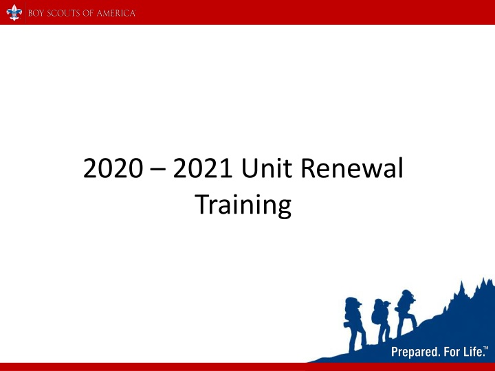 2020 2021 unit renewal training