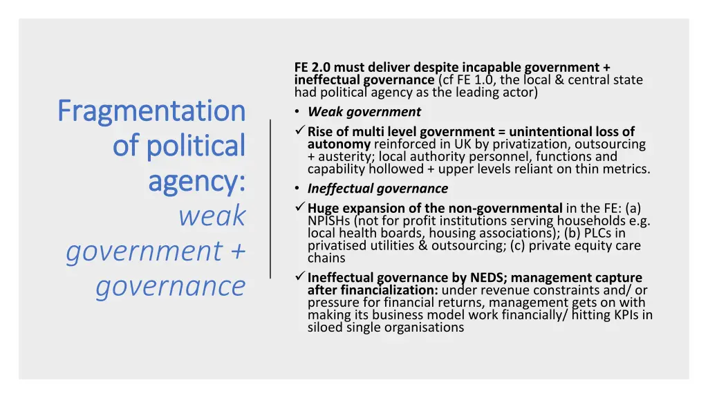 fe 2 0 must deliver despite incapable government