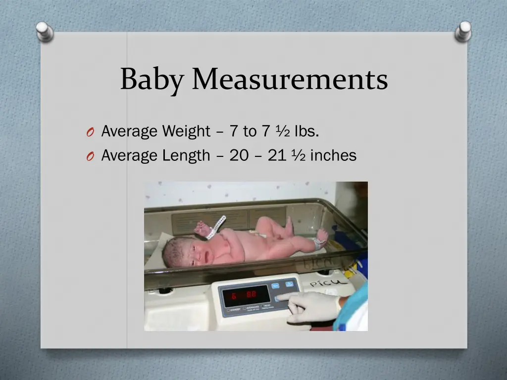 baby measurements