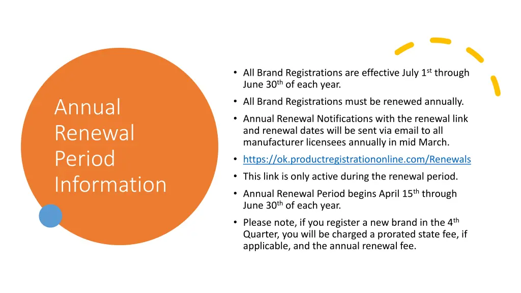 all brand registrations are effective july