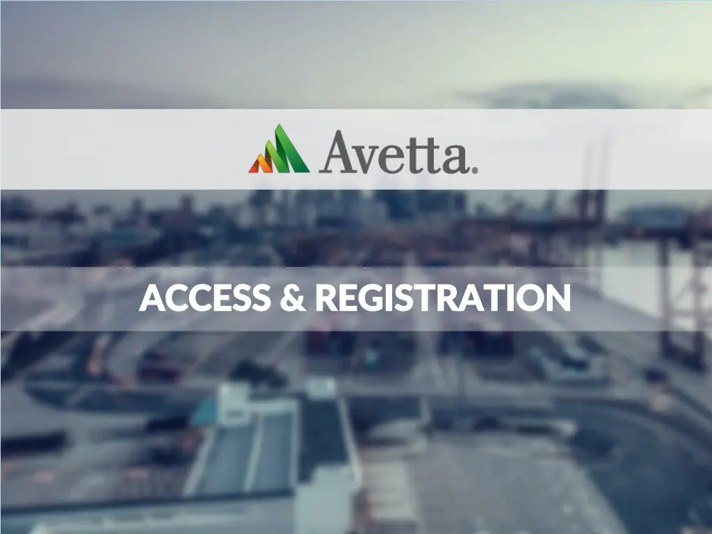 access registration access registration