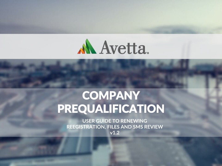 company company prequalification prequalification