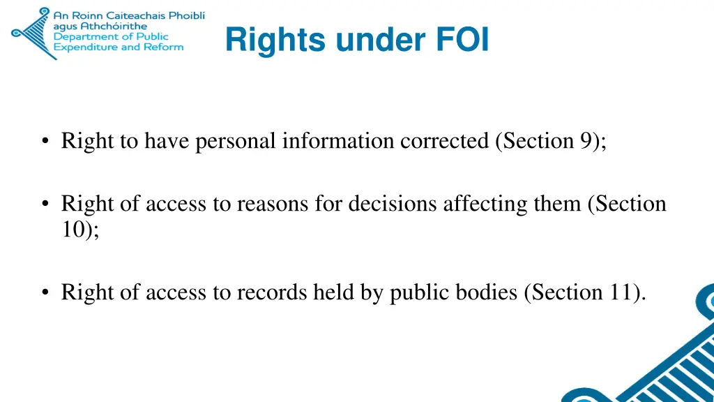 rights under foi