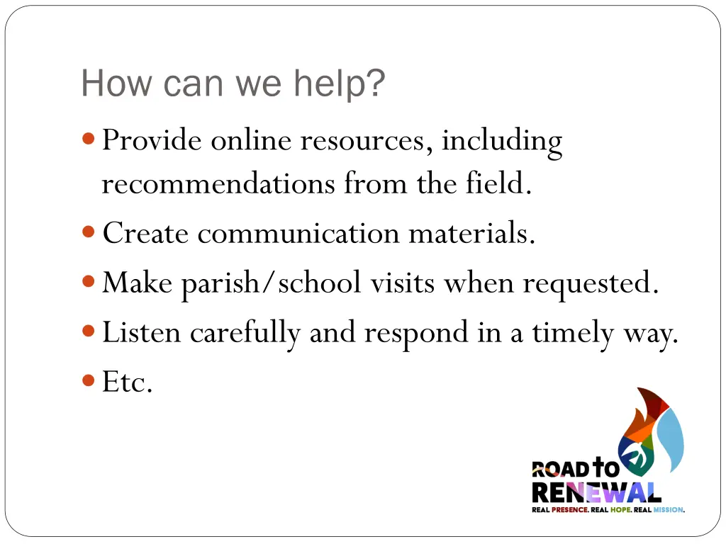 how can we help provide online resources