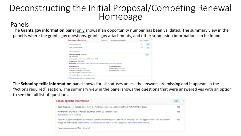 deconstructing the initial proposal competing 9