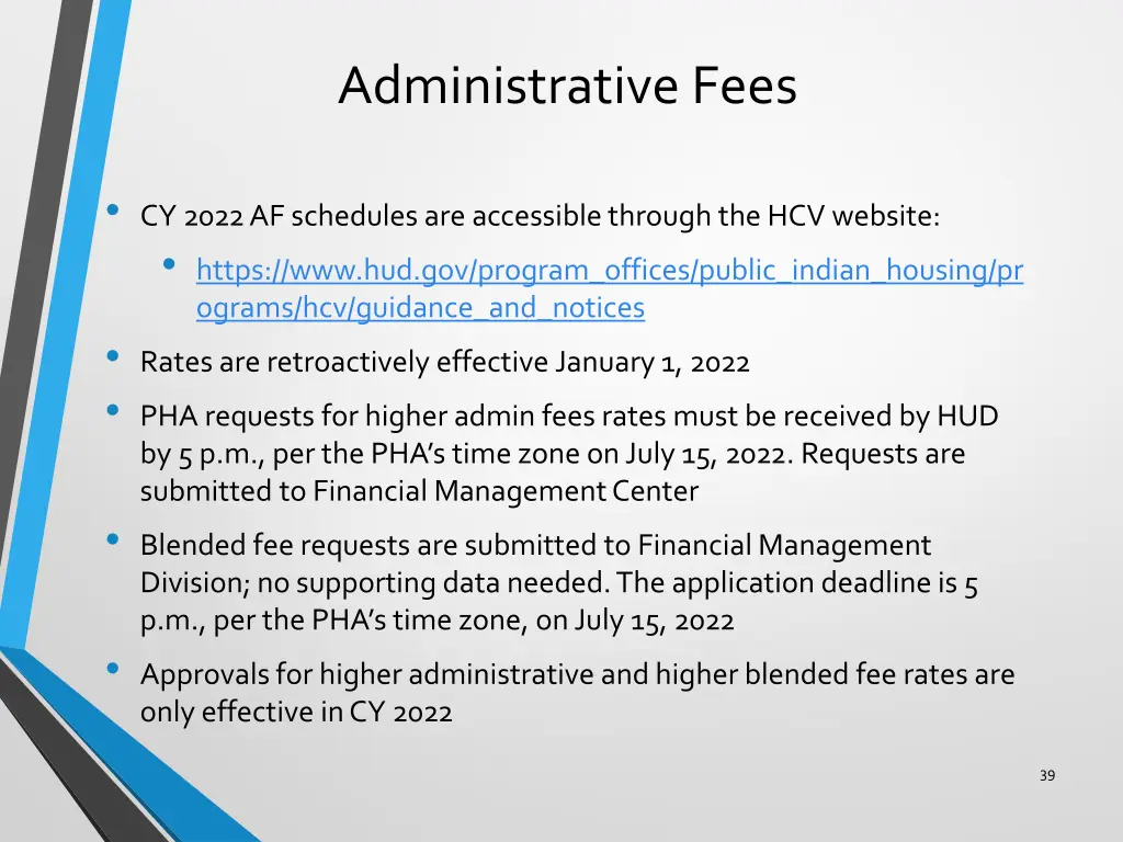 administrative fees 1