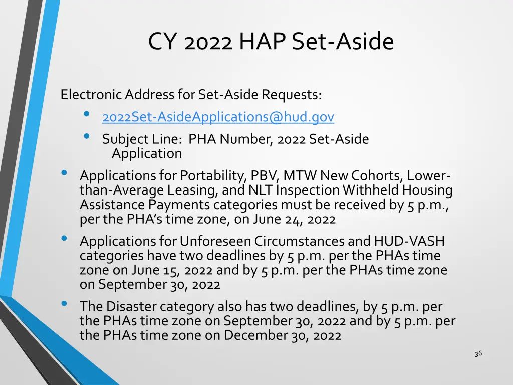 cy 2022 hap set aside 13