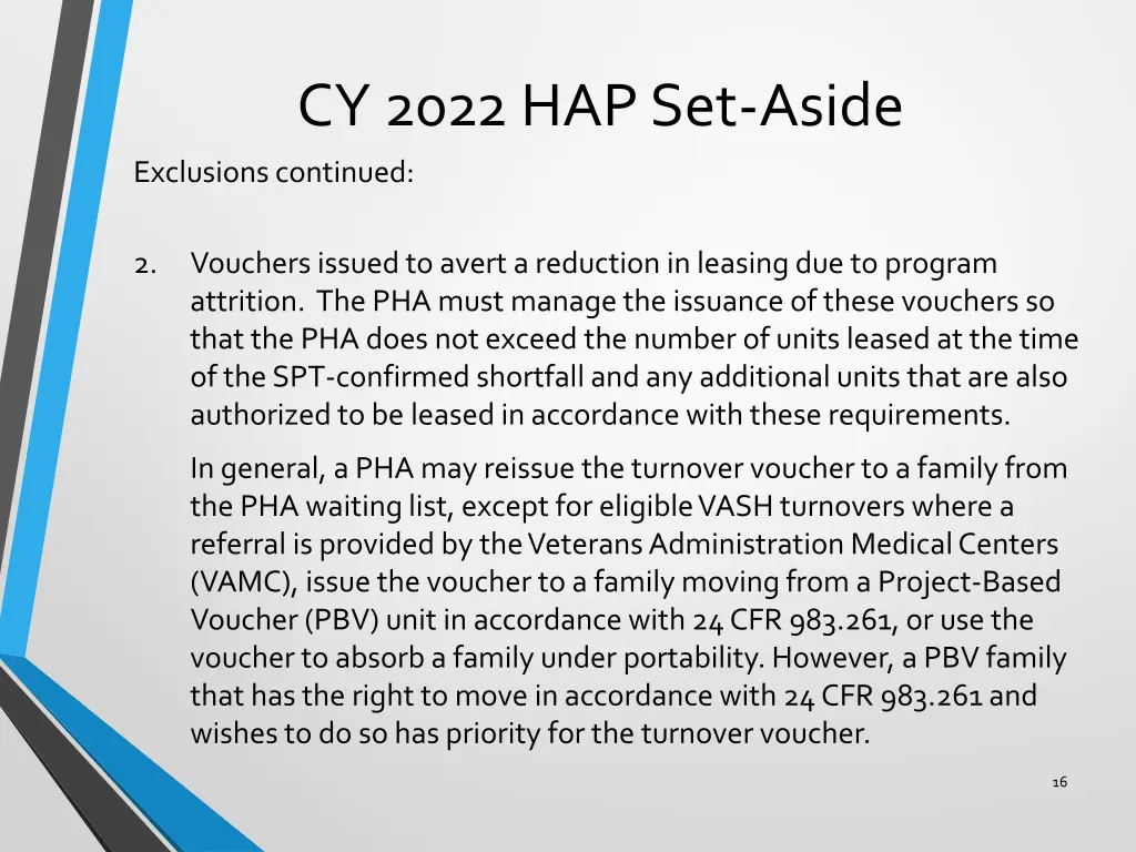 cy 2022 hap set aside 2