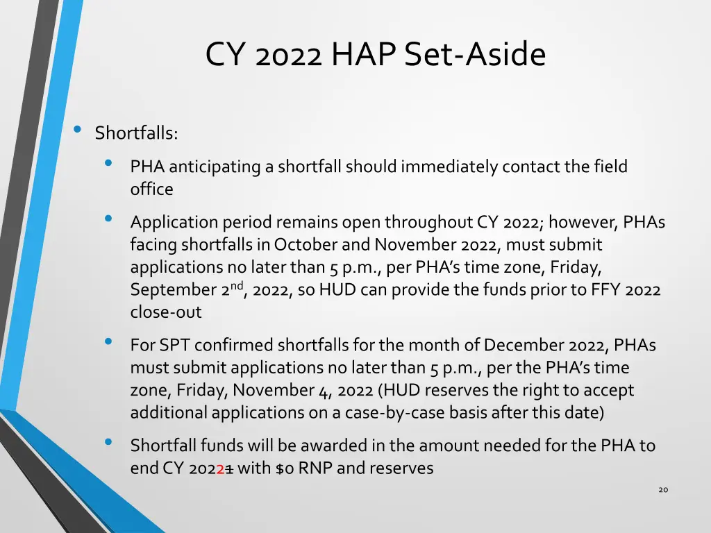 cy 2022 hap set aside 5