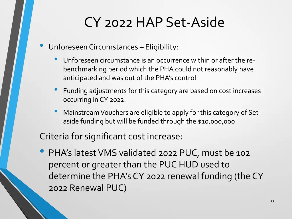 cy 2022 hap set aside 7