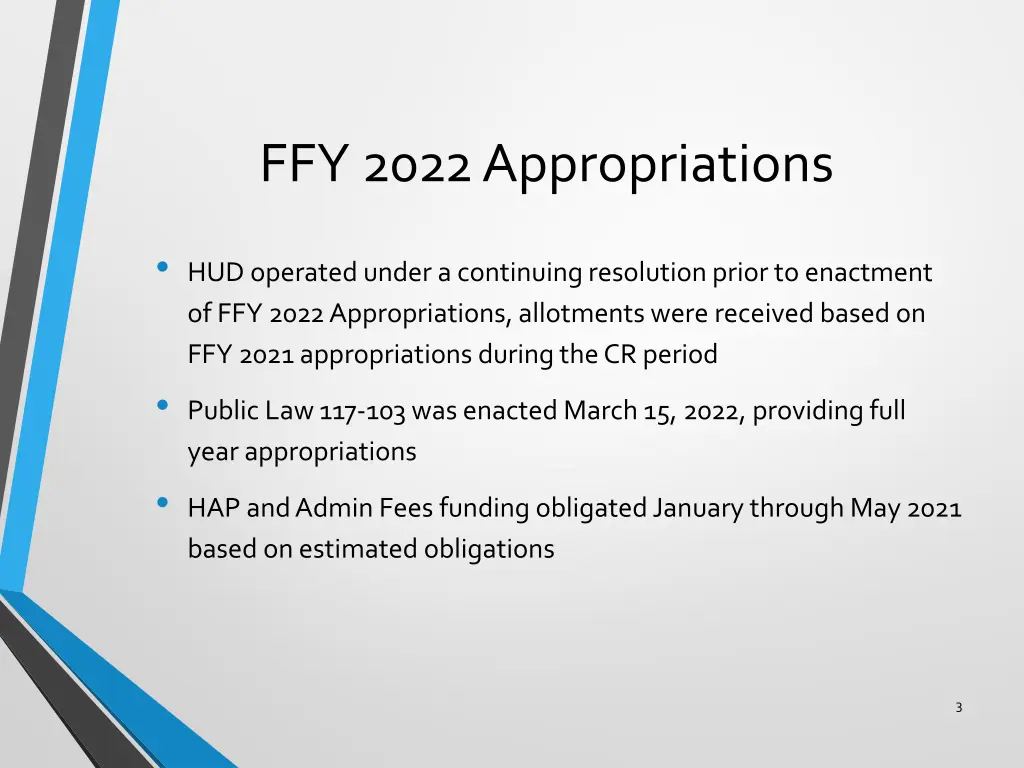 ffy 2022 appropriations