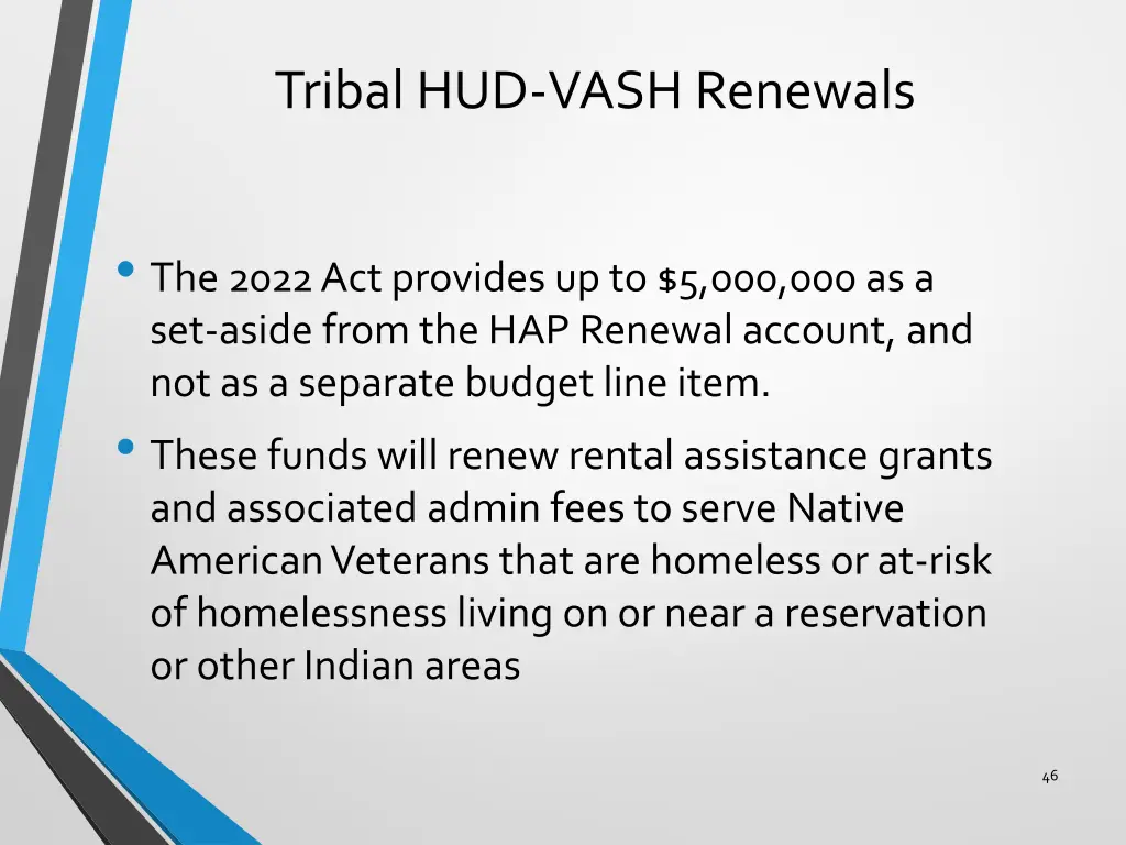 tribal hud vash renewals