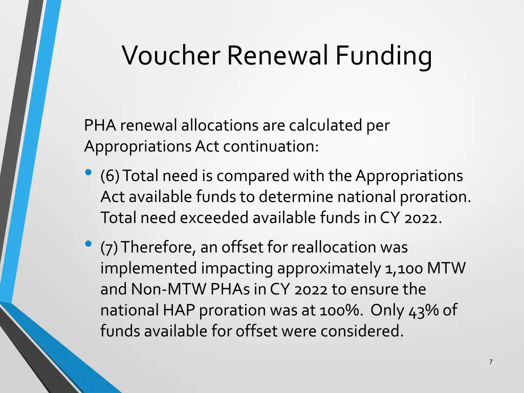 voucher renewal funding 2