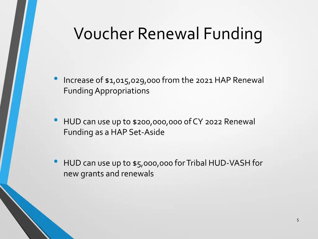 voucher renewal funding