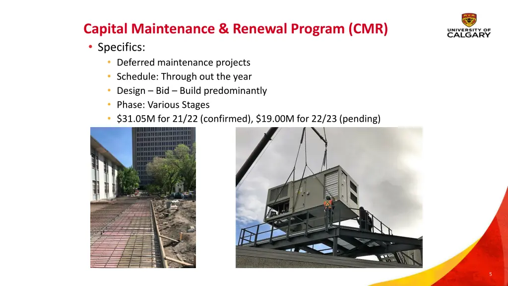 capital maintenance renewal program cmr specifics