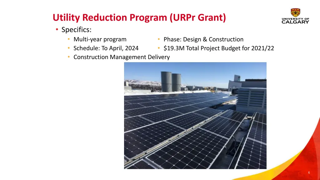 utility reduction program urpr grant specifics