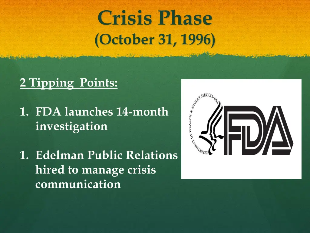 crisis phase october 31 1996