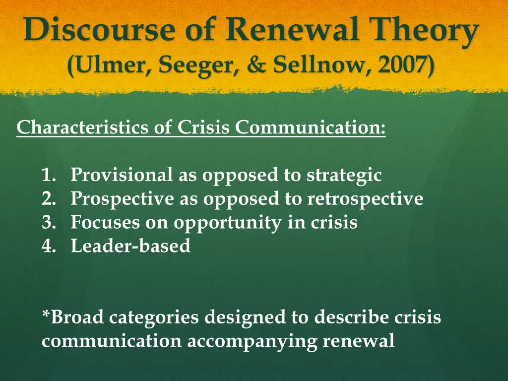 discourse of renewal theory ulmer seeger sellnow 1