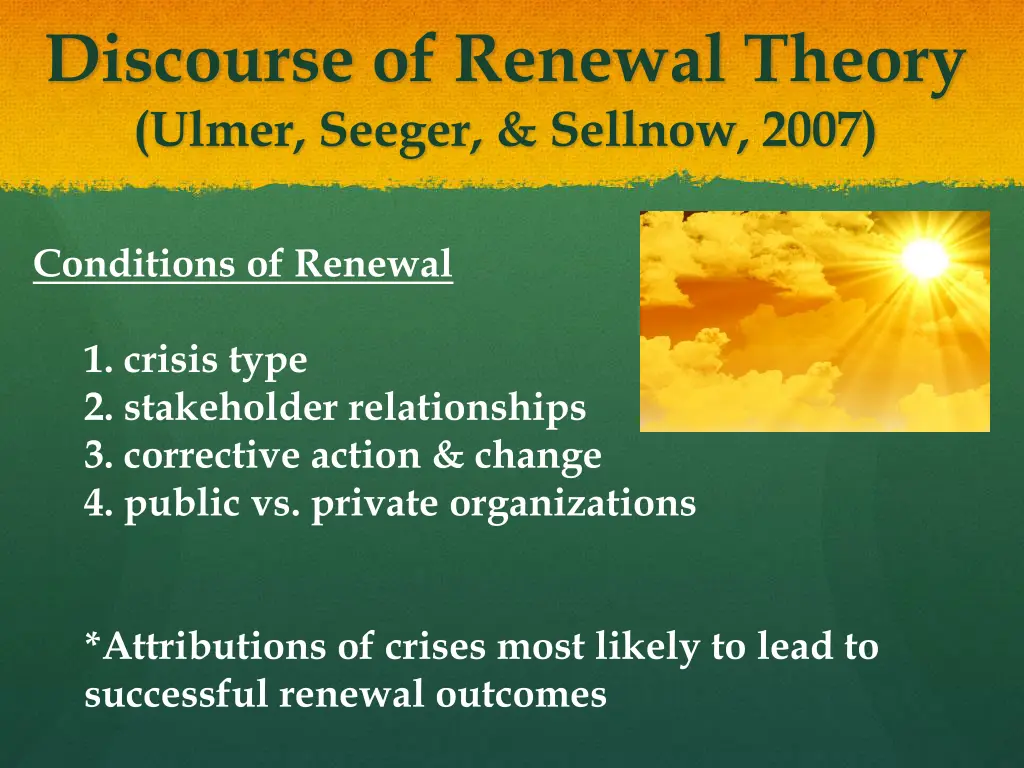 discourse of renewal theory ulmer seeger sellnow 2