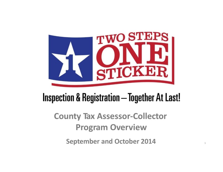 county tax assessor collector program overview