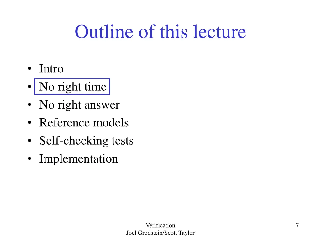 outline of this lecture 1