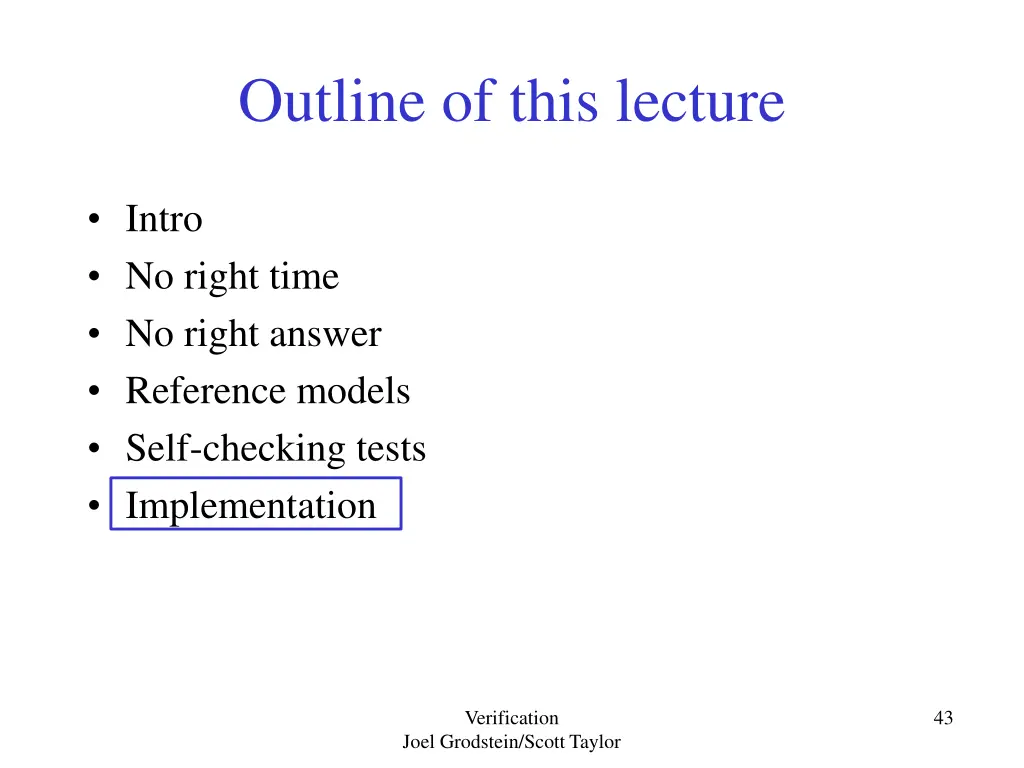 outline of this lecture 5