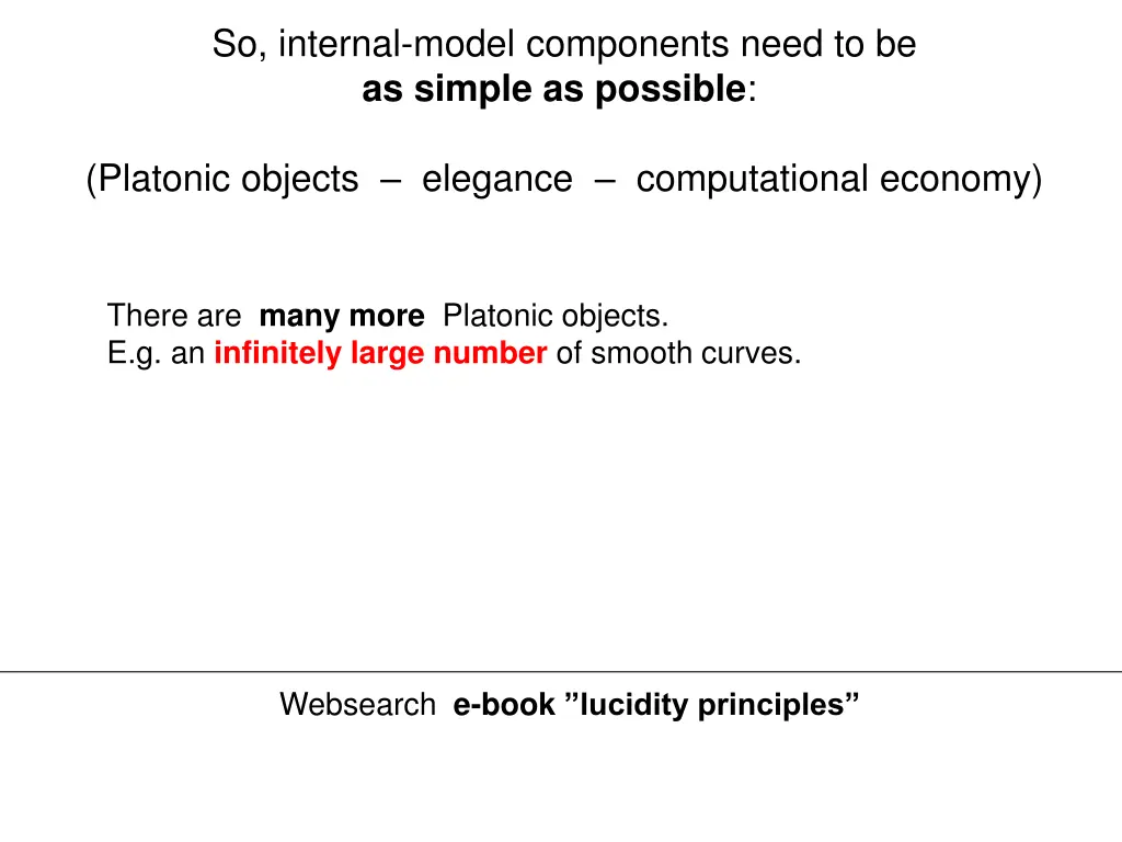 so internal model components need to be as simple 6