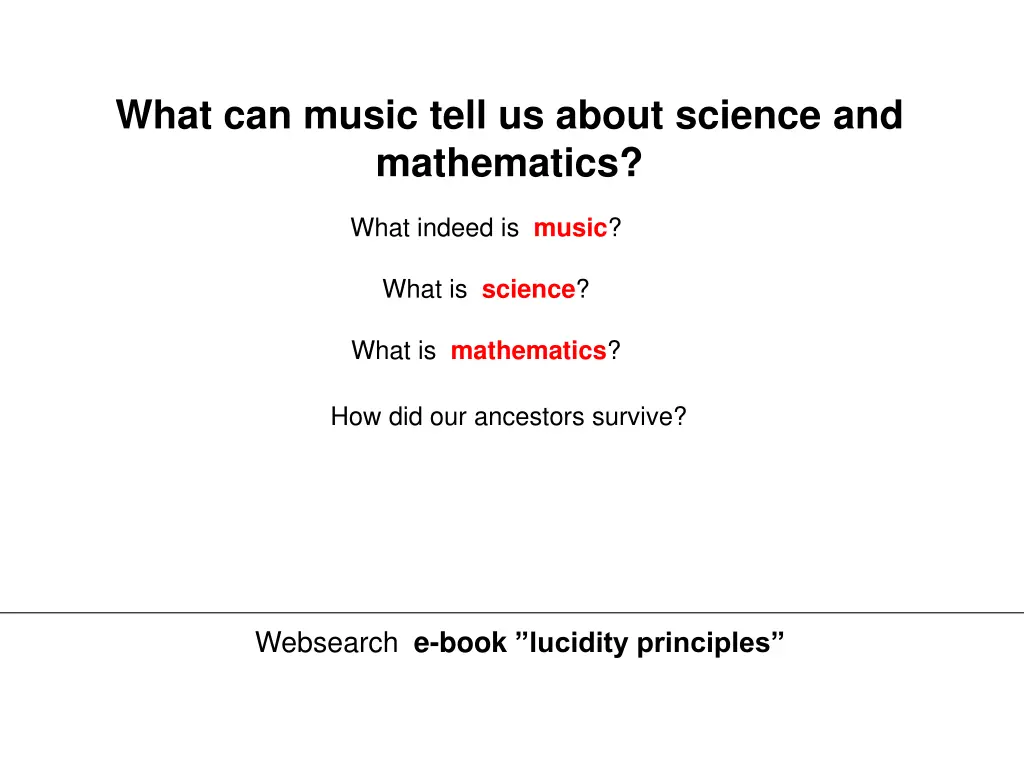 what can music tell us about science 2