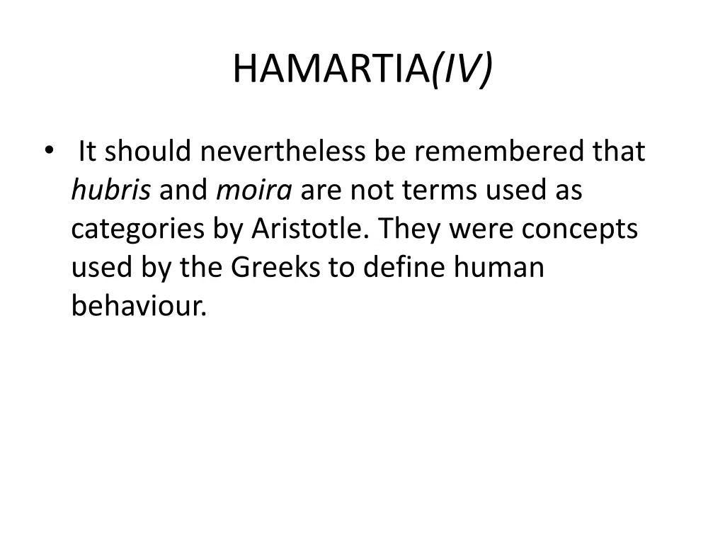 hamartia iv