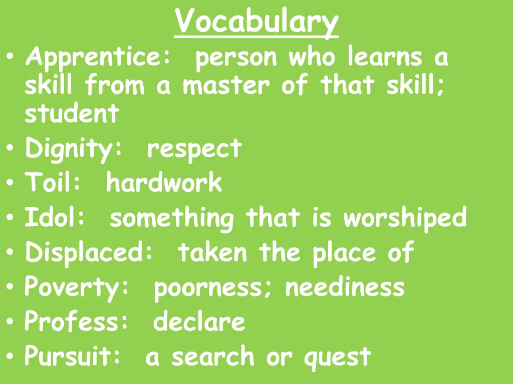 vocabulary 1