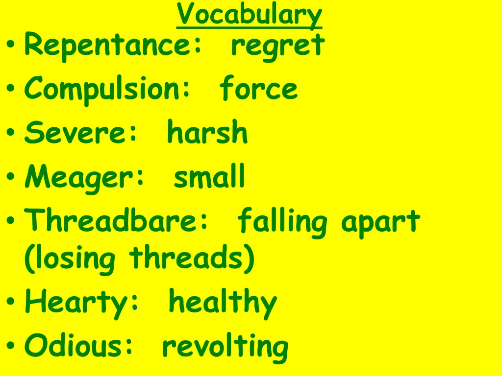 vocabulary 4