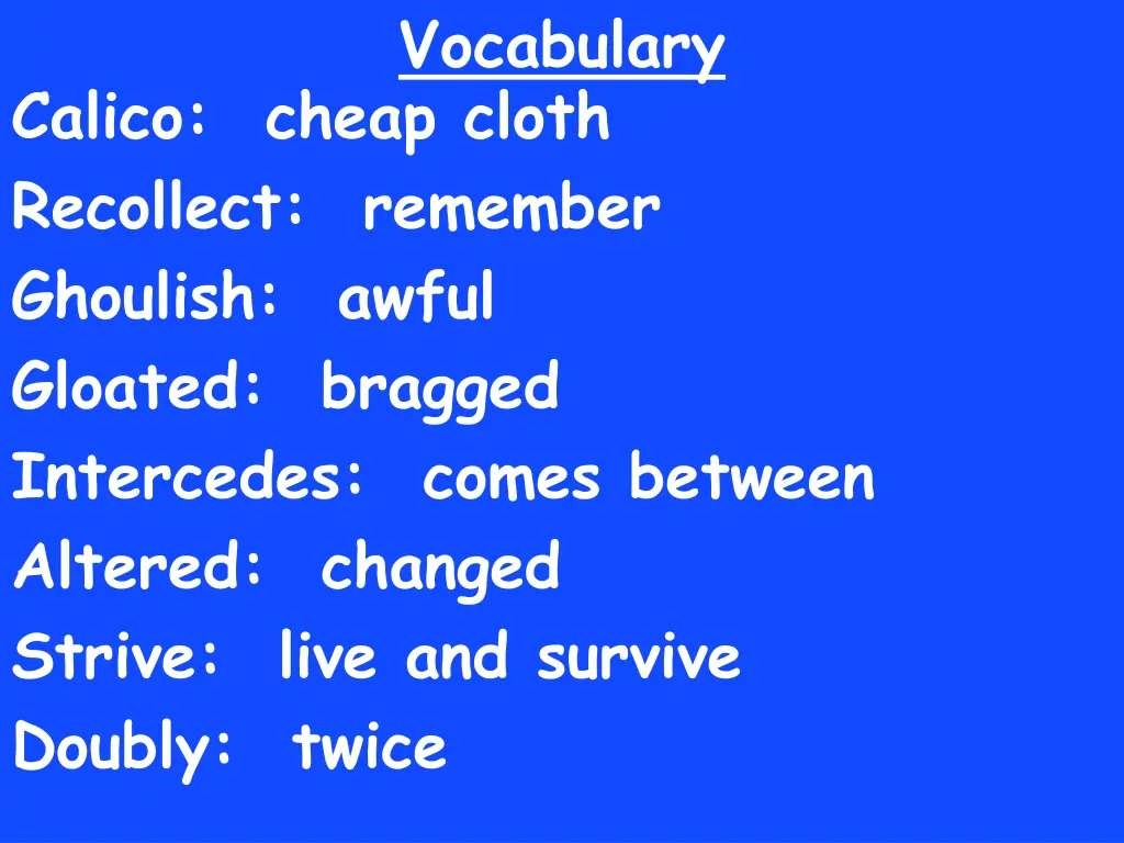 vocabulary 7