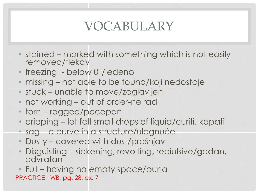 vocabulary