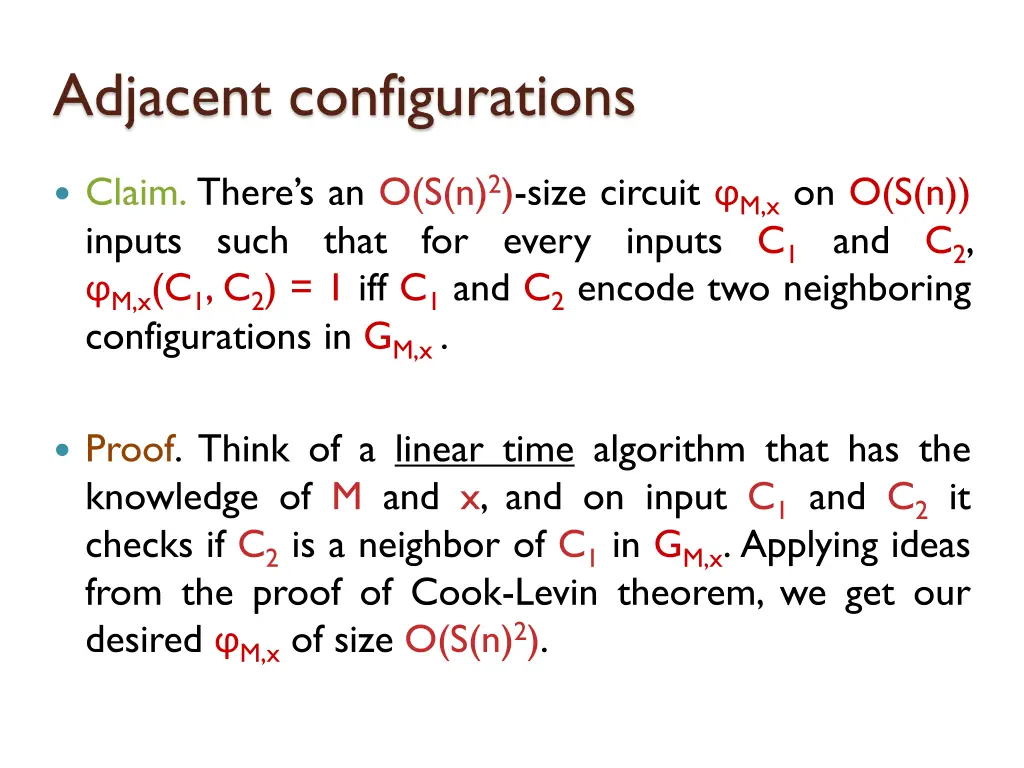 adjacent configurations 1