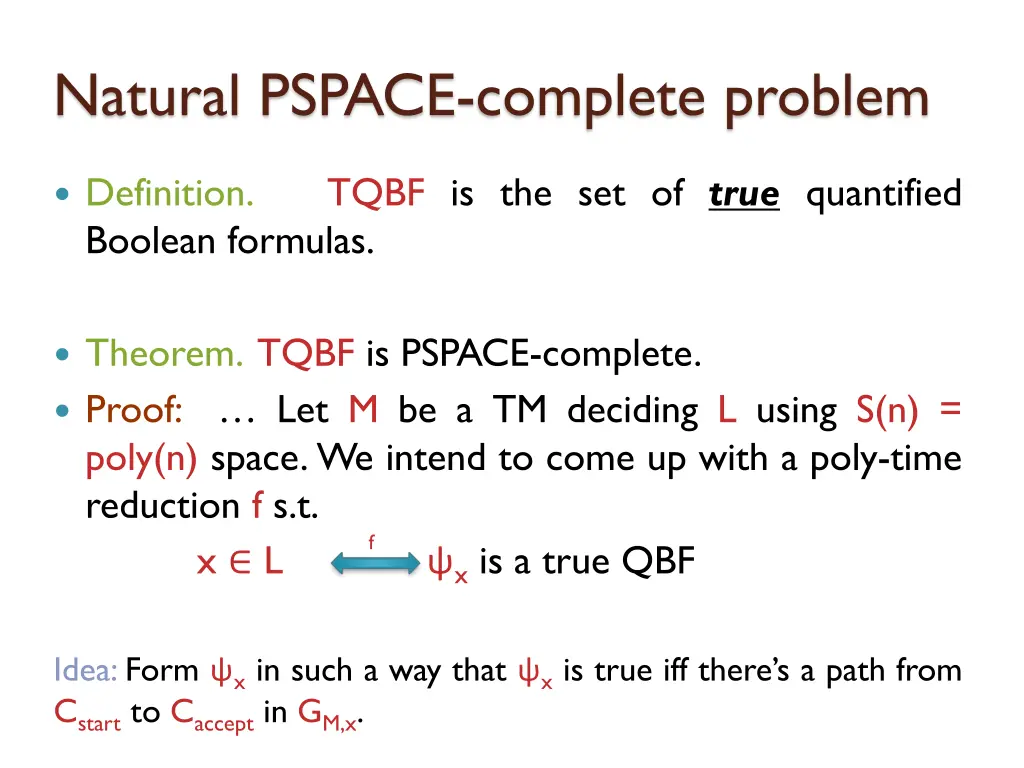 natural pspace complete problem 5