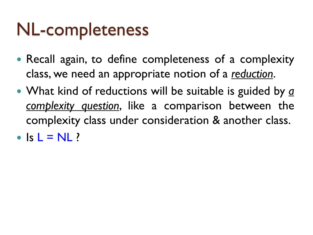 nl completeness 1