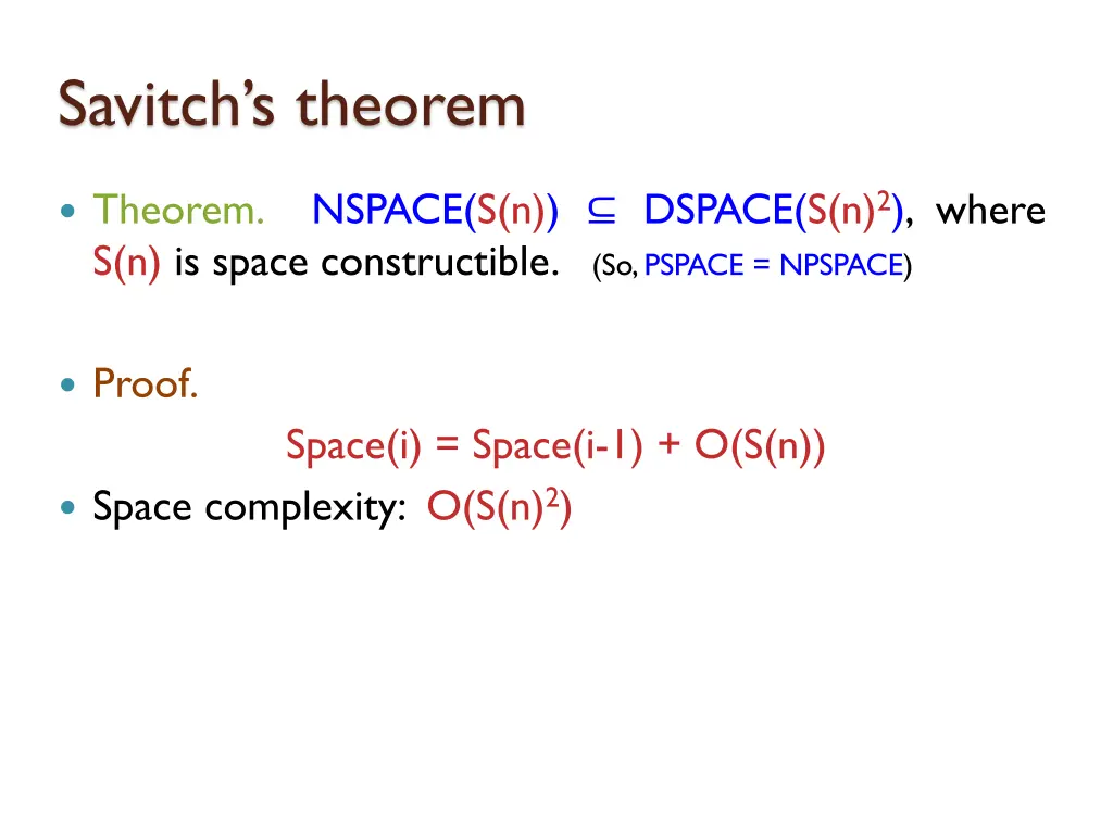 savitch s theorem 7