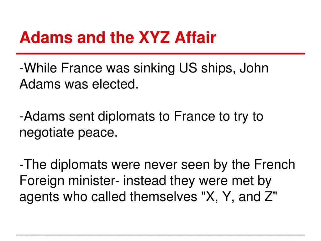 adams and the xyz affair