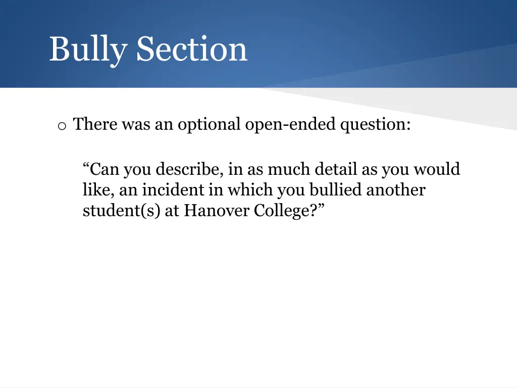 bully section