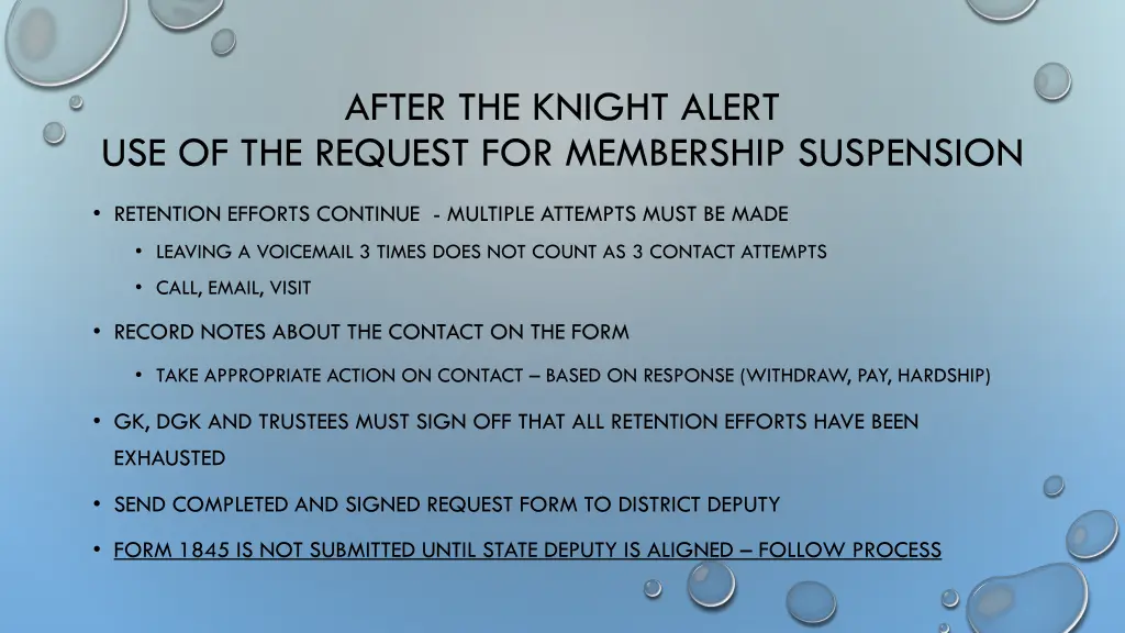 after the knight alert