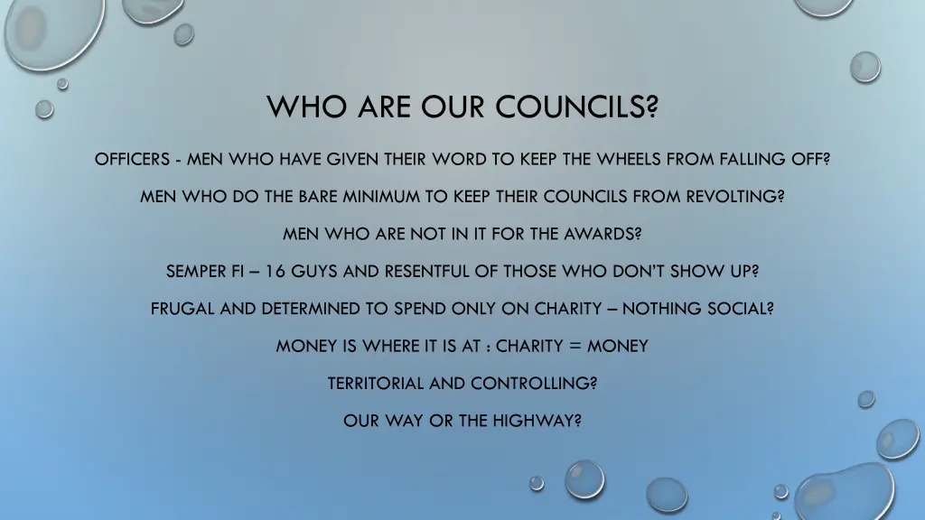 who are our councils