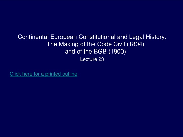 continental european constitutional and legal