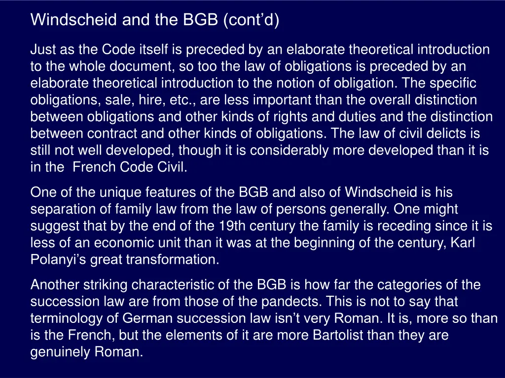 windscheid and the bgb cont d 1