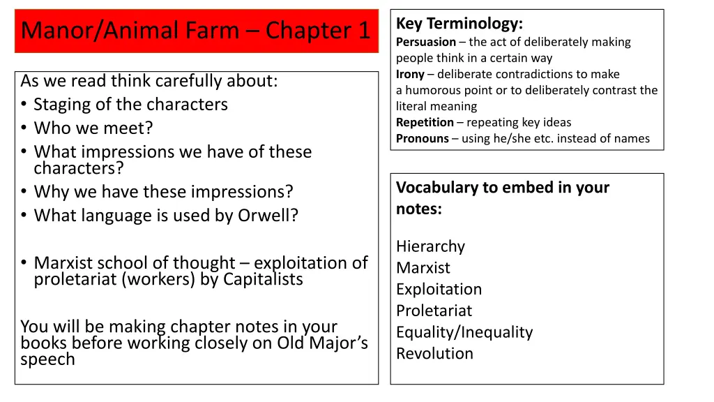 key terminology persuasion