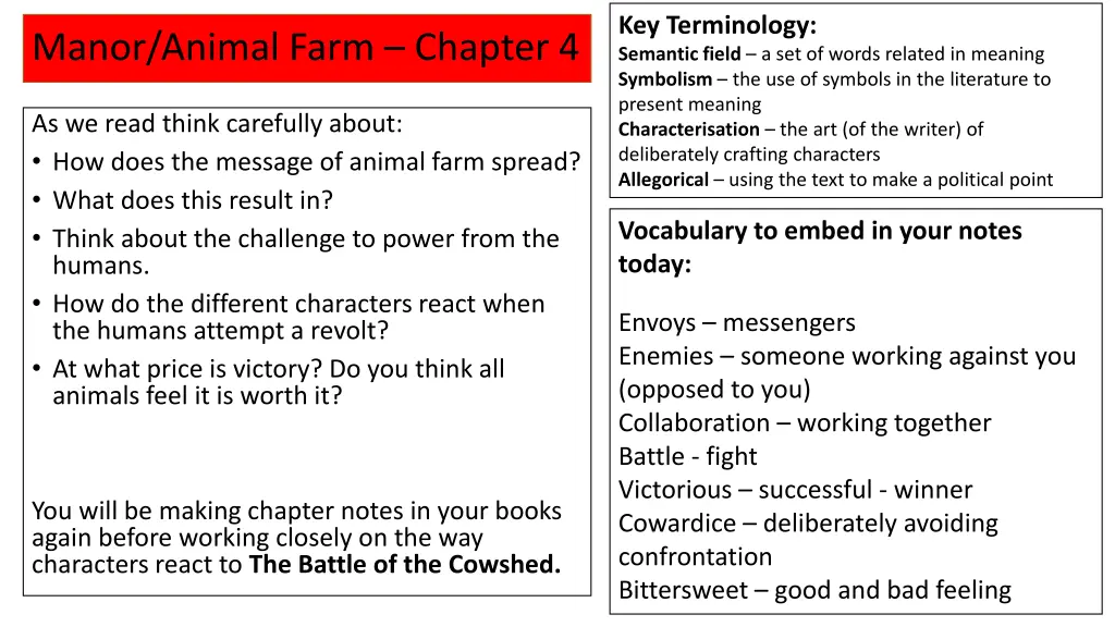 key terminology semantic field a set of words