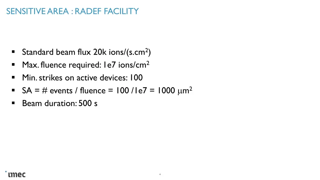 sensitive area radef facility