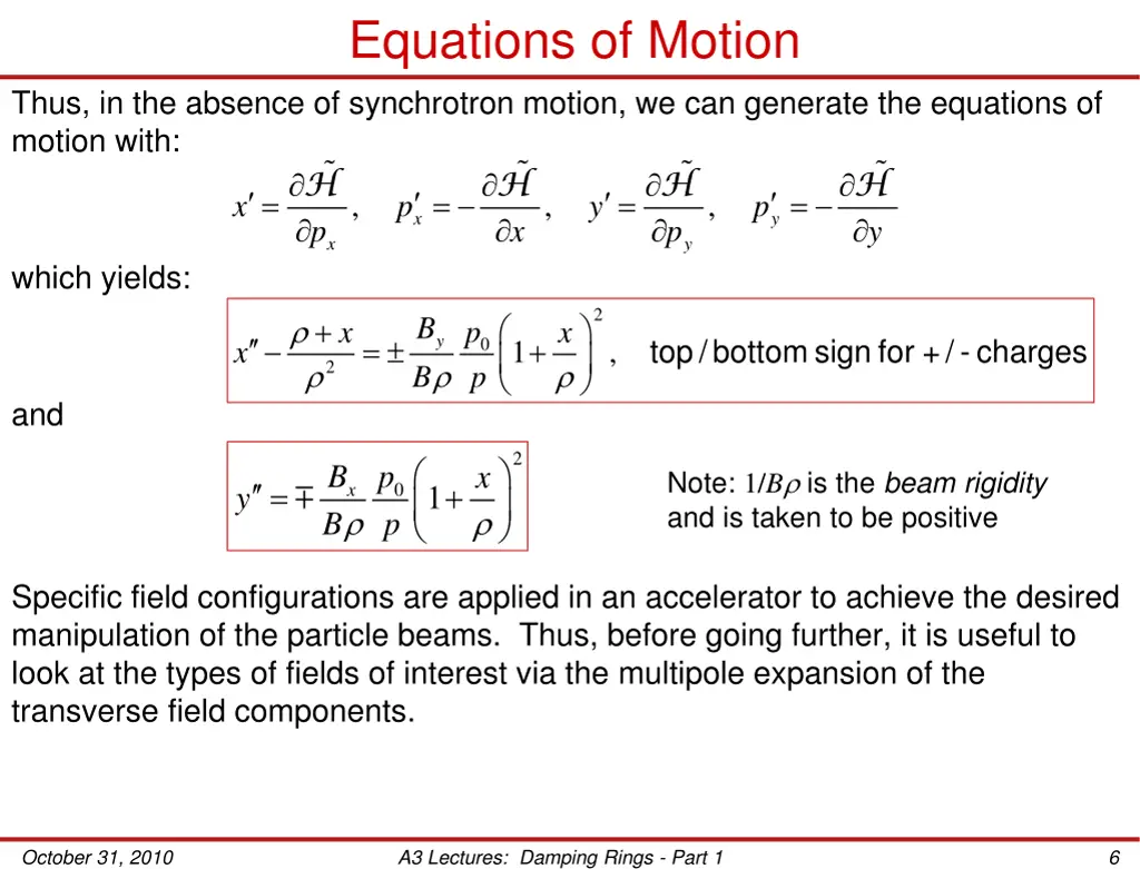 equations of motion 2